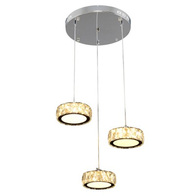

Люстра Геометрия 2-1628-3-CR+WH LED