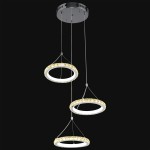 Люстра Геометрия 2-1631-3-CR+WH Y LED