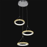 Люстра Геометрия 2-1631-3-CR+WH Y LED