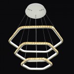 Люстра Геометрия 2-1637-3-WH Y LED
