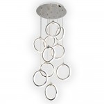 Люстра диодная Геометрия 2-1644-10-CR Y LED