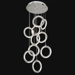 Люстра диодная Геометрия 2-1644-10-CR Y LED