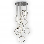 Люстра диодная Геометрия 2-1644-10-CR Y LED