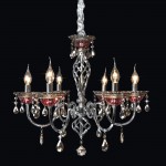 Чехол для люстры бархатный серого цвета 0,7м