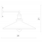 Светильник настенный Divinare 2000/04 AP-1 DELTA
