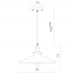 Светильник подвесной Divinare 2000/04 SP-1 DELTA