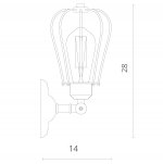 Светильник бра Divinare 2001/02 AP-1 OFELIA