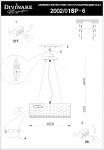 Светильник подвесной Divinare 2002/01 SP-6 PAOLA