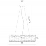 Светильник подвесной Divinare 2002/01 SP-9 PAOLA