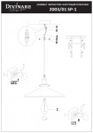 Светильник подвесной Divinare 2003/01 SP-1 DELTA