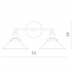 Светильник бра Divinare 2003/01 AP-2 DELTA