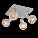 Светильник Eurosvet 20036/4 белый с золотом/хром