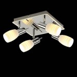 Eurosvet 20046/4 хром/белый