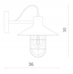 Светильник бра лофт Divinare 2007/01 AP-1 LATERNA