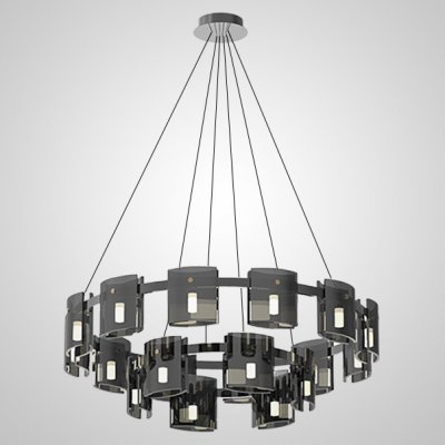 Подвесная люстра JANICE D100 D60 Black Grey ImperiumLoft 201058-23