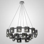 Подвесная люстра JANICE D100 D60 Black Grey ImperiumLoft 201058-23