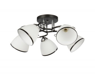 Потолочный светильник 20137/5BK+CR WT+BK ЭкономСвет Потолочный светильник 20137/5BK+CR WT+BK ЭкономСвет