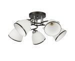 Потолочный светильник 20137/5BK+CR WT+BK ЭкономСвет
