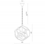 Светильник подвесной Divinare 2020/02 SP-4 POLIEDRO