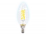 Лампа светопрозрачная Ambrella Filament LED C35 6W E14 6400K (50W) 220-240V BULBING