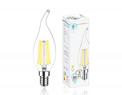 

Лампа Filament LED C37L-F 6W E14 4200K (60W)