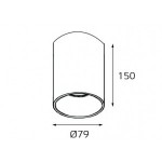 202511-15-W белый светильник потолочный Italline