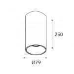 202511-25-W белый светильник потолочный Italline