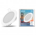 Свет-ик даунлайт Gauss Smart Home 7W 650lm 2700-4000К 220-240V IP20 105*35мм изм.цв.тем+дим LED (2030122)