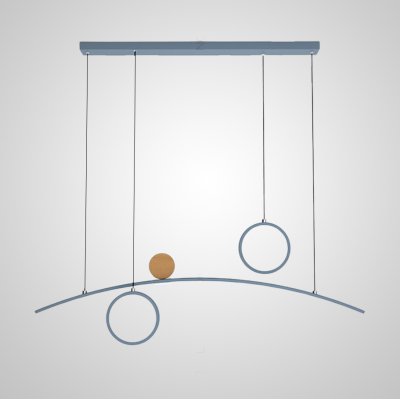 Подвесной светильник ABIGAIL LONG Gray ImperiumLoft 203493-23