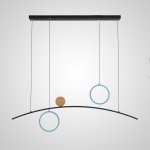 Подвесной светильник ABIGAIL LONG Black Blue ImperiumLoft 203494-23