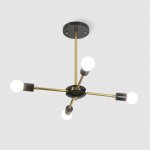 Люстра на штанге SPUTNIK D51 Gold/Black base ImperiumLoft 203570-26