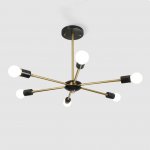 Люстра на штанге SPUTNIK D65 Gold/Black base ImperiumLoft 203572-26