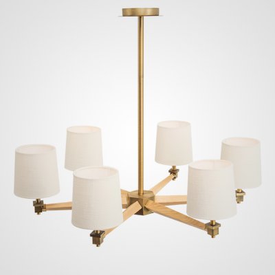 Люстра Jorgenson D85 White/Light wood ImperiumLoft 203575-26