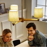 Люстра Jorgenson D70 Beige/Light wood ImperiumLoft 203577-26
