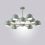Люстра на штанге SVEN 10 lamps Green ImperiumLoft 203586-26