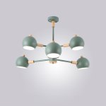 Люстра на штанге SVEN 6 lamps Green ImperiumLoft 203587-26