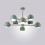 Люстра на штанге SVEN 8 lamps Green ImperiumLoft 203588-26