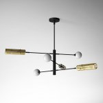 Люстра на штанге SWAY D130 6 lamps ImperiumLoft 203590-26