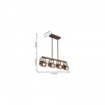 Система 2в1 (потолочный / подвесной светильник) Favourite 2037-4U Foco