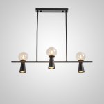 Потолочный светильник ABELINA LONG L6 Black Amber ImperiumLoft 203767-23