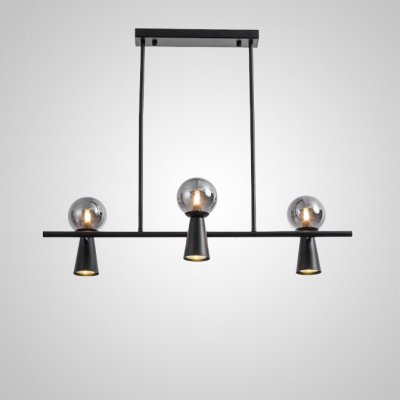 Потолочный светильник ABELINA LONG L6 Black Grey ImperiumLoft 203768-23