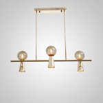 Потолочный светильник ABELINA LONG L6 Gold Amber ImperiumLoft 203771-23