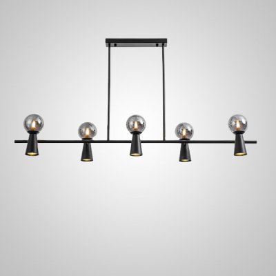 Потолочный светильник ABELINA LONG L10 Black Grey ImperiumLoft 203774-23 Потолочный светильник ABELINA LONG L10 Black Grey ImperiumLoft 203774-23