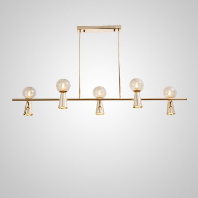 Потолочный светильник ABELINA LONG L10 Gold Amber ImperiumLoft 203776-23