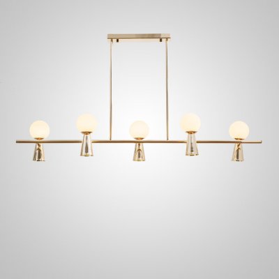 Потолочный светильник ABELINA LONG L10 Gold White ImperiumLoft 203777-23 Потолочный светильник ABELINA LONG L10 Gold White ImperiumLoft 203777-23