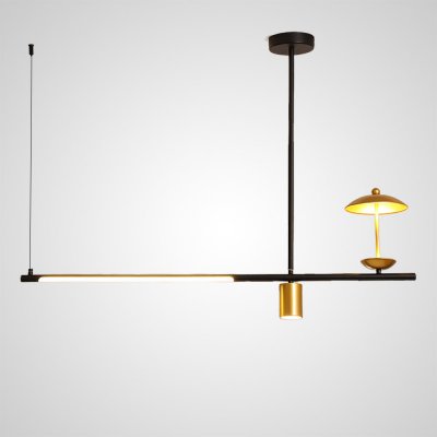 Подвесной светильник HETLEY B L3 Gold Black ImperiumLoft 203910-23