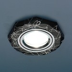 Точечный светильник Elektrostandard 2040 BK/SL (черный/серебро)