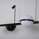Реечный светильник PALMA Wall lamp 2 шара + 1 вазон горизонтальная ImperiumLoft 204172-22