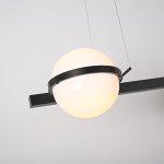 Реечный светильник PALMA Wall lamp 3 шара + 1 вазон горизонтальная ImperiumLoft 204173-22