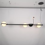 Реечный светильник PALMA Wall lamp 3 шара + 1 вазон горизонтальная ImperiumLoft 204173-22
